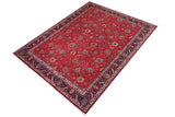 handmade Traditional Tabriz Red Blue Hand Knotted RECTANGLE 100% Wool Pile area rug 10x12