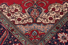 Traditional handmade Persian vintage distressed Red Blue Hand Knotted RECTANGLE 100% WOOL area rug 10 x 13