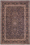 handmade Traditional Nahin Blue Beige Hand Knotted RECTANGLE 100% Wool Pile area rug 10x13