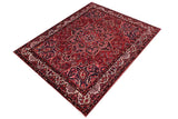 handmade Traditional Heriz Burgundy Beige Hand Knotted RECTANGLE 100% Wool Pile area rug 10x12