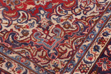 handmade Traditional Kashan Red Blue Hand Knotted RECTANGLE 100% Wool Pile area rug 10x14