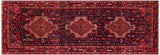 handmade Traditional Tabriz Black Red Hand Knotted RUNNER 100% Wool Pile area rug 4x10