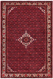 Vintage Antique Tabriz Malakai Red Beige Hand Knotted Wool Rug- 6'9'' x 9'11''