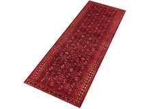 handmade Traditional Tabriz Red Beige Hand Knotted RUNNER 100% Wool Pile area rug 3x10