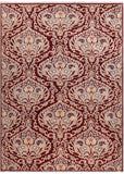 Eclectic Ziegler Dalton Red/Blue Wool Rug - 7'11'' x 8'9''