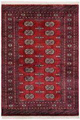 handmade Geometric Bokhara Red Blue Hand Knotted RECTANGLE 100% WOOL area rug 4 x 6