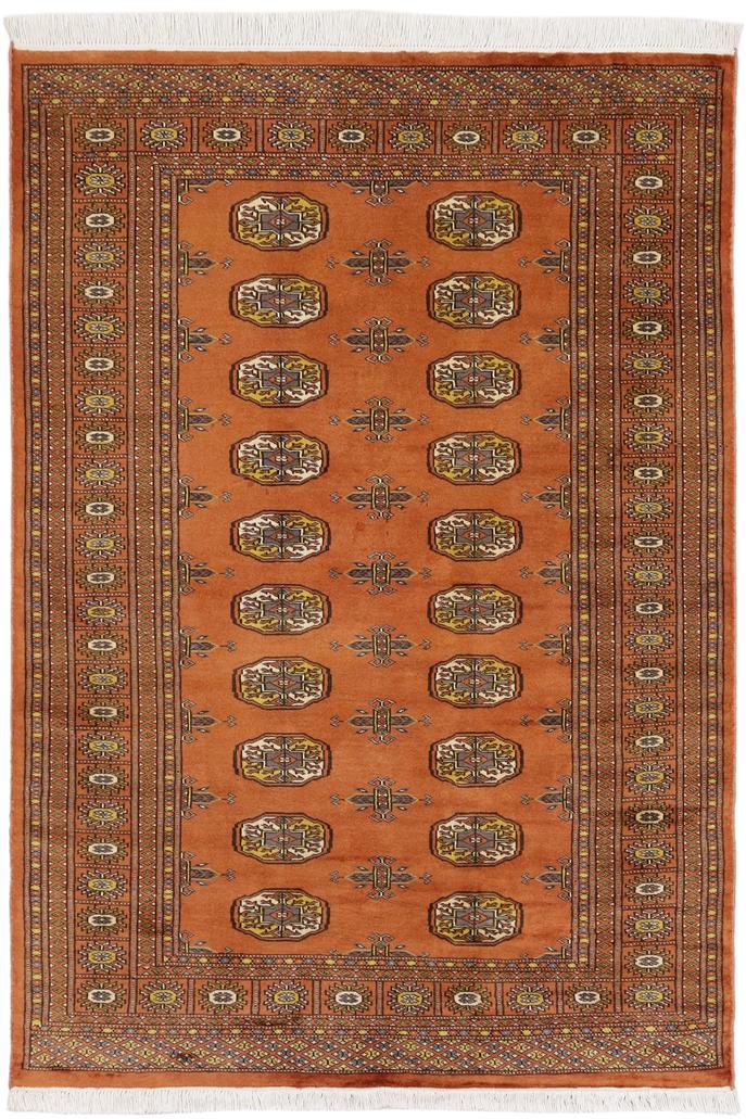 handmade Geometric Bokhara Rust Beige Hand Knotted RECTANGLE 100% WOOL area rug 4 x 6