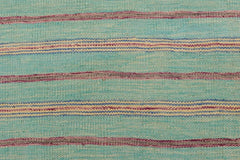 Flat Weave Kilim Antique Navaho Vintage handmade Modern Kilim Blue Purple Hand-Woven Rectangle 100% Wool Area Rug 5x7 