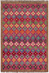 handmade Modern Balouchi Pink Orange Hand Knotted RECTANGLE 100% WOOL area rug 3x5