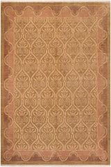 handmade Transitional Kafkaz Lt. Green Lt. Brown Hand Knotted RECTANGLE 100% WOOL area rug 8 x 10