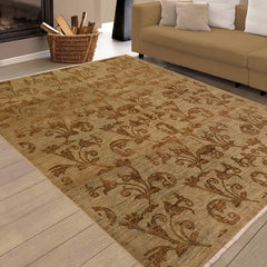 handmade Transitional Kafkaz Lt. Green Lt. Green Hand Knotted RECTANGLE 100% WOOL area rug 8 x 9