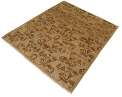 handmade Transitional Kafkaz Lt. Green Lt. Green Hand Knotted RECTANGLE 100% WOOL area rug 8 x 9