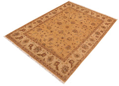 handmade Traditional Kafkaz Gold Beige Hand Knotted RECTANGLE 100% WOOL area rug 8 x 10