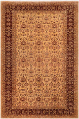 handmade Transitional Kafkaz Lt. Gold Brown Hand Knotted RECTANGLE 100% WOOL area rug 10 x 16