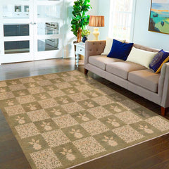 handmade Transitional Kafkaz Lt. Green Beige Hand Knotted RECTANGLE 100% WOOL area rug 9 x 12