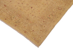 handmade Traditional Kafkaz Lt. Gold Tan Hand Knotted RECTANGLE 100% WOOL area rug 9 x 12