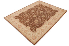 handmade Traditional Kafkaz Lt. Brown Beige Hand Knotted RECTANGLE 100% WOOL area rug 9 x 12