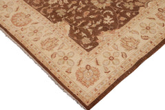 handmade Traditional Kafkaz Lt. Brown Beige Hand Knotted RECTANGLE 100% WOOL area rug 9 x 12