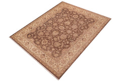 handmade Traditional Kafkaz Lt. Brown Beige Hand Knotted RECTANGLE 100% WOOL area rug 8 x 10