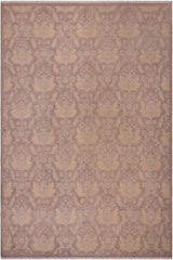 handmade Transitional Kafkaz Lt. Brown Gray Hand Knotted RECTANGLE 100% WOOL area rug 9 x 11