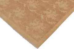 handmade Transitional Kafkaz Lt. Brown Beige Hand Knotted RECTANGLE 100% WOOL area rug 9 x 11