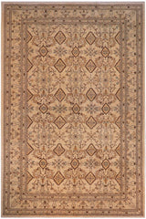 handmade Transitional Kafkaz Ivory Ivory Hand Knotted RECTANGLE 100% WOOL area rug 12 x 19