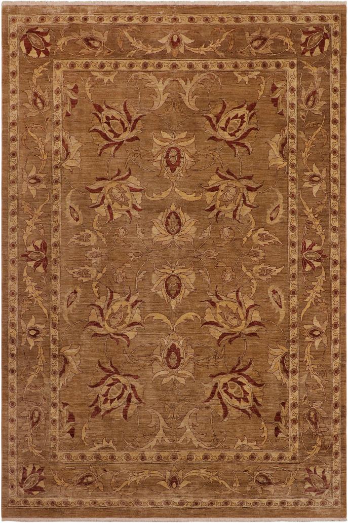 handmade Traditional Kafkaz Taupe Beige Hand Knotted RECTANGLE 100% WOOL area rug 9 x 12