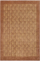 handmade Transitional Kafkaz Nude Tan Hand Knotted RECTANGLE 100% WOOL area rug 9 x 12