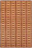 handmade Modern Gabbeh Beige Rust Hand Knotted RECTANGLE 100% WOOL area rug 6  x 9 