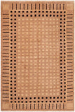 Oriental Ziegler Jeanene Tan/Black Wool Rug - 5'10'' x 8'9''