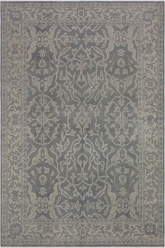 handmade Traditional Ziegler Gray Green Hand Knotted RECTANGLE 100% WOOL area rug 8x11