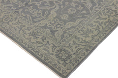 handmade Traditional Ziegler Gray Green Hand Knotted RECTANGLE 100% WOOL area rug 8x11