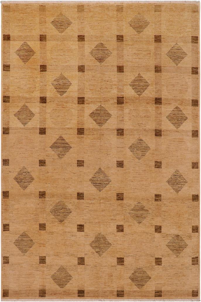 handmade Modern Gabbeh Tan Brown Hand Knotted RECTANGLE 100% WOOL area rug 9  x 12 