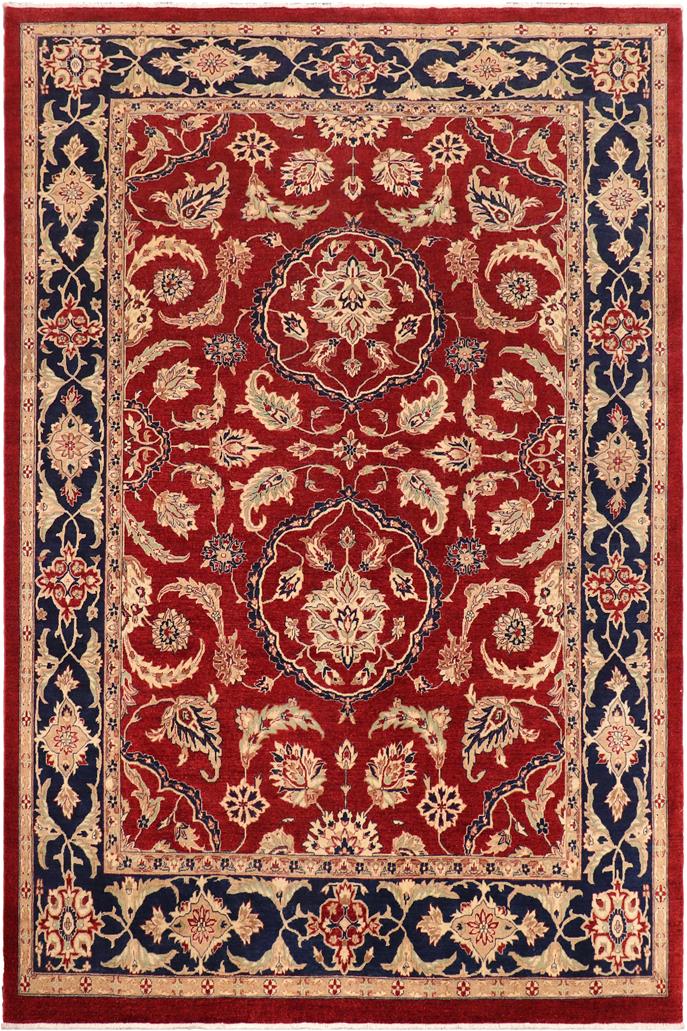 handmade Traditional Kafkaz Red Blue Hand Knotted RECTANGLE 100% WOOL area rug 11 x 14