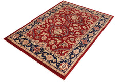 handmade Traditional Kafkaz Red Blue Hand Knotted RECTANGLE 100% WOOL area rug 11 x 14