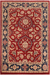 handmade Traditional Kafkaz Red Blue Hand Knotted RECTANGLE 100% WOOL area rug 11 x 14