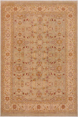 handmade Traditional Kafkaz Lt. Green Beige Hand Knotted RECTANGLE 100% WOOL area rug 9 x 12