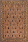 handmade Transitional Kafkaz Tan Lt. Green Hand Knotted RECTANGLE 100% WOOL area rug 8 x 10