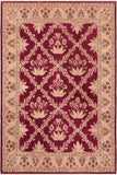 Eclectic Ziegler Kam Magenta/Beige Wool Rug - 8'0'' x 9'10''