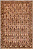 Bohemian Ziegler Edda Tan/Green Wool Rug - 9'1'' x 12'1''