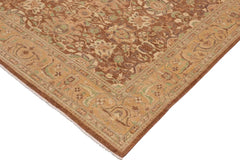 handmade Transitional Kafkaz Lt. Brown Gold Hand Knotted RECTANGLE 100% WOOL area rug 9 x 12