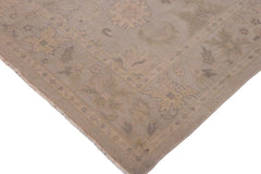 handmade Traditional Ziegler Gray Beige Hand Knotted RECTANGLE 100% WOOL area rug 9x12