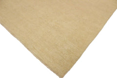 handmade Modern Kafkaz Lt. Tan Tan Hand Knotted RECTANGLE 100% WOOL area rug 10 x 14