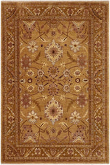 handmade Traditional Kafkaz Tan Brown Hand Knotted RECTANGLE 100% WOOL area rug 9 x 12