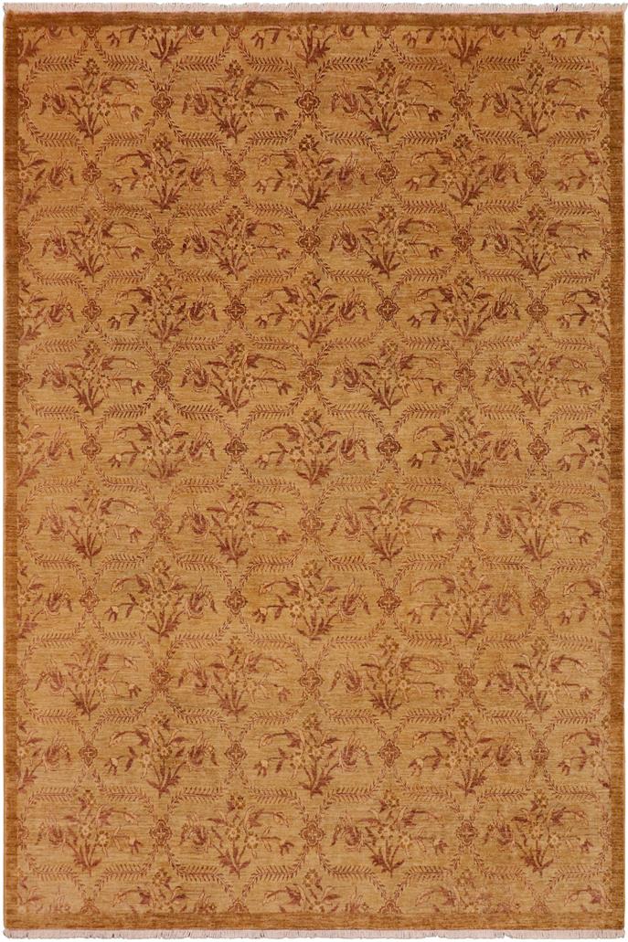 handmade Transitional Kafkaz Green Brown Hand Knotted RECTANGLE 100% WOOL area rug 9 x 12