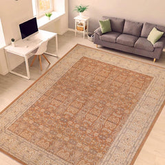 handmade Transitional Kafkaz Lt. Brown Beige Hand Knotted RECTANGLE 100% WOOL area rug 9 x 12