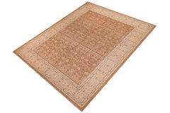 handmade Transitional Kafkaz Lt. Brown Beige Hand Knotted RECTANGLE 100% WOOL area rug 9 x 12