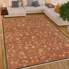 handmade Transitional Kafkaz Lt. Brown Rust Hand Knotted RECTANGLE 100% WOOL area rug 9 x 12