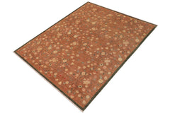 handmade Transitional Kafkaz Lt. Brown Rust Hand Knotted RECTANGLE 100% WOOL area rug 9 x 12