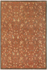 handmade Transitional Kafkaz Lt. Brown Rust Hand Knotted RECTANGLE 100% WOOL area rug 9 x 12